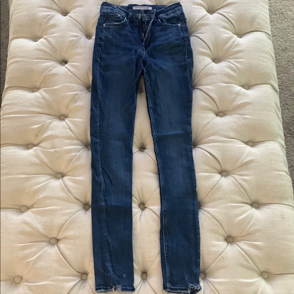 Zara Dark Blue Skinny Jeans